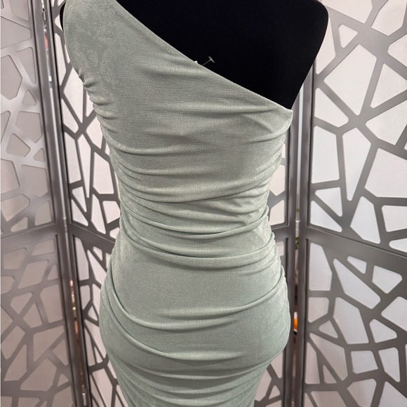 Forever 21 Mint One-Shoulder Dress - Picture 3 of 9